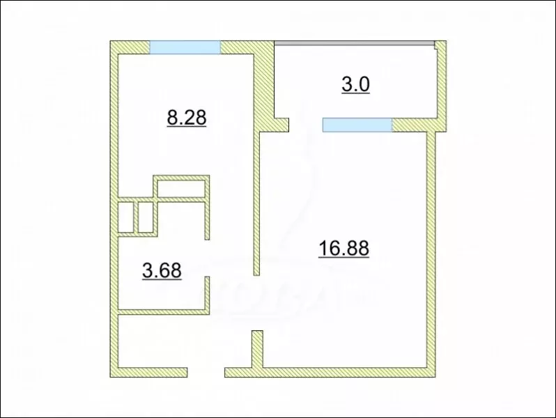 1-комнатная квартира: Тюмень, Магаданская улица, 13 (35 м) - Фото 1