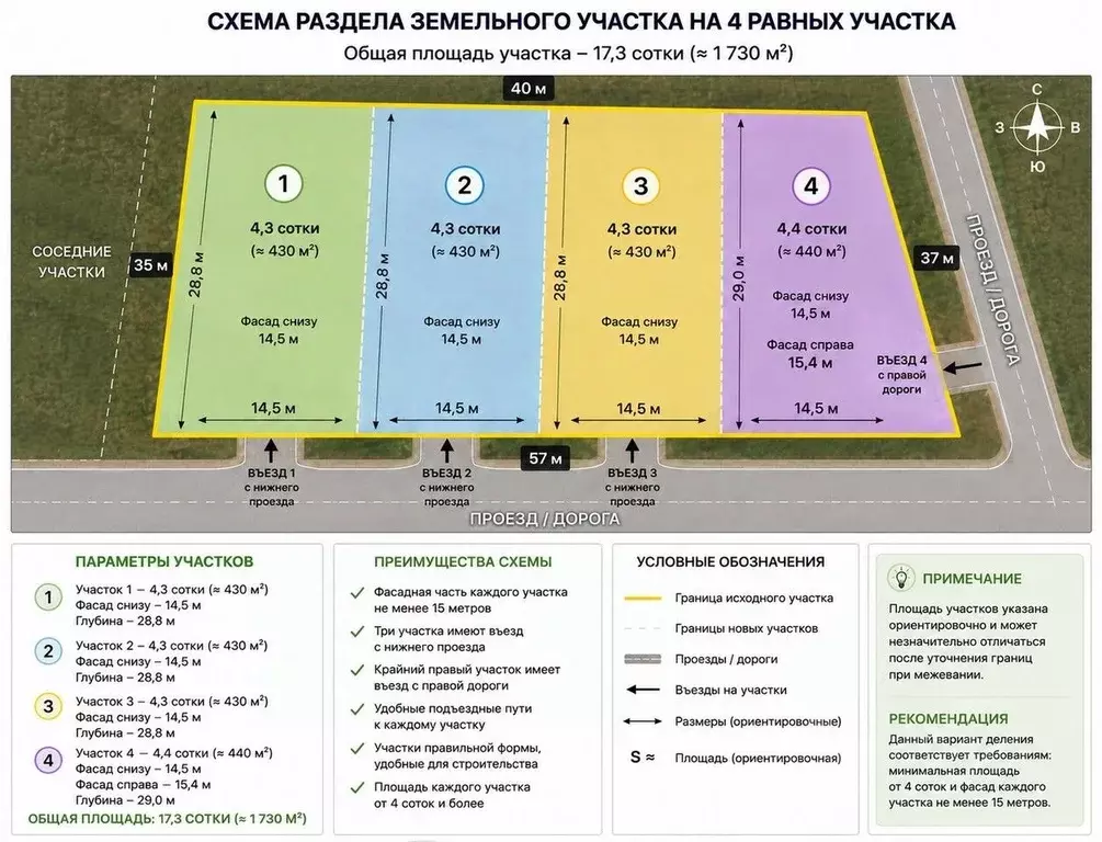 Участок в Севастополь с. Орловка, ул. Озерная, 42 (17.3 сот.) - Фото 1