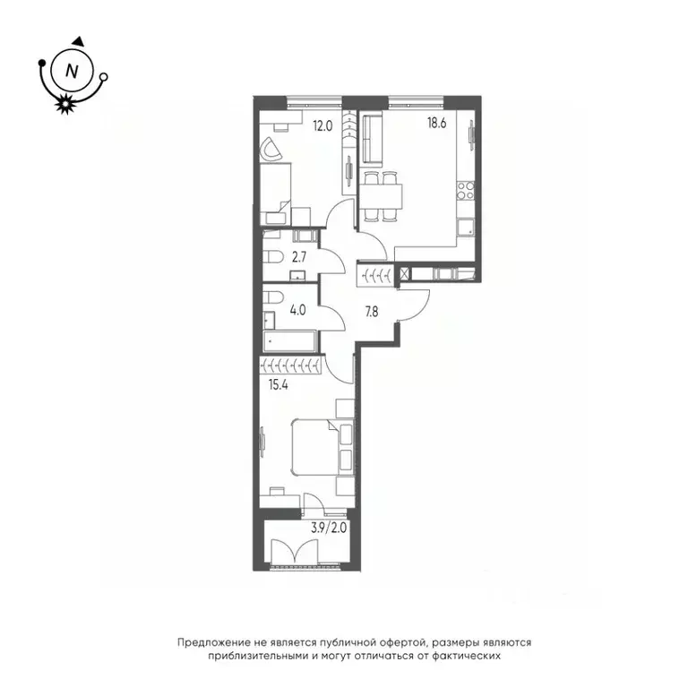 2-к кв. Омская область, Омск Зеленая река мкр, 14 (62.5 м) - Фото 0