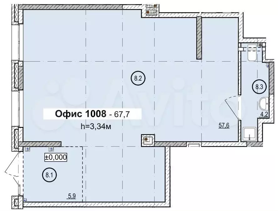 Офис, 67.7 м - Фото 0