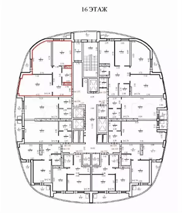 Аукцион: 2-к. квартира, 78,7 м, 16/25 эт. - Фото 0