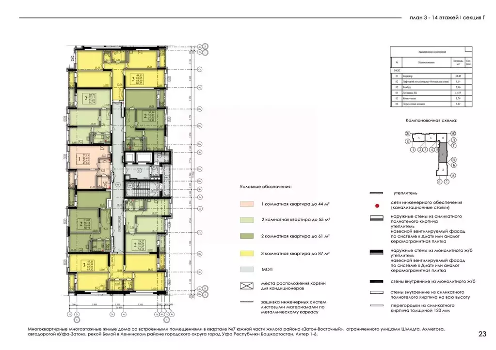 1-к кв. Башкортостан, Уфа Затон-Восточный жилрайон, Паруса жилой ... - Фото 2