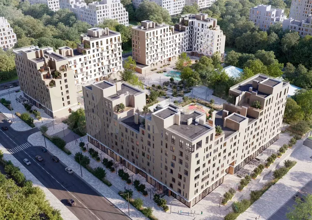 1-к. квартира, 42,3 м, 8/8 эт. - Фото 1