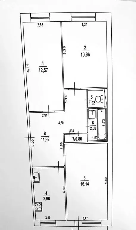 3-комнатная квартира: Ульяновск, улица Рябикова, 77 (64.7 м) - Фото 1