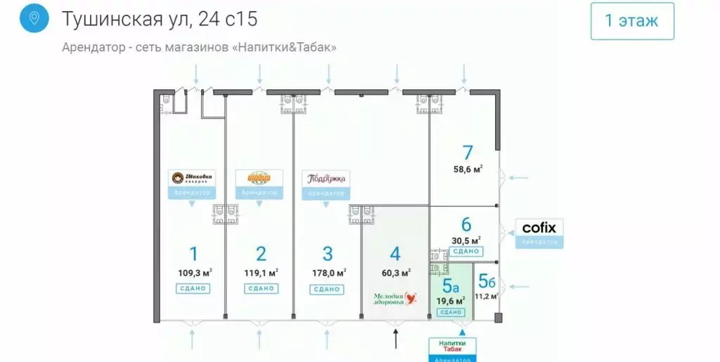 Помещение свободного назначения в Москва Тушинская ул., 24С15 (20 м) - Фото 2