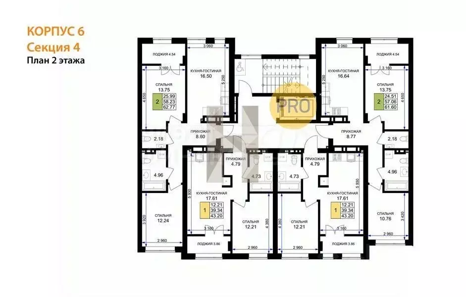 3-к кв. Калининградская область, Гурьевск Включи жилой комплекс (81.31 ... - Фото 1