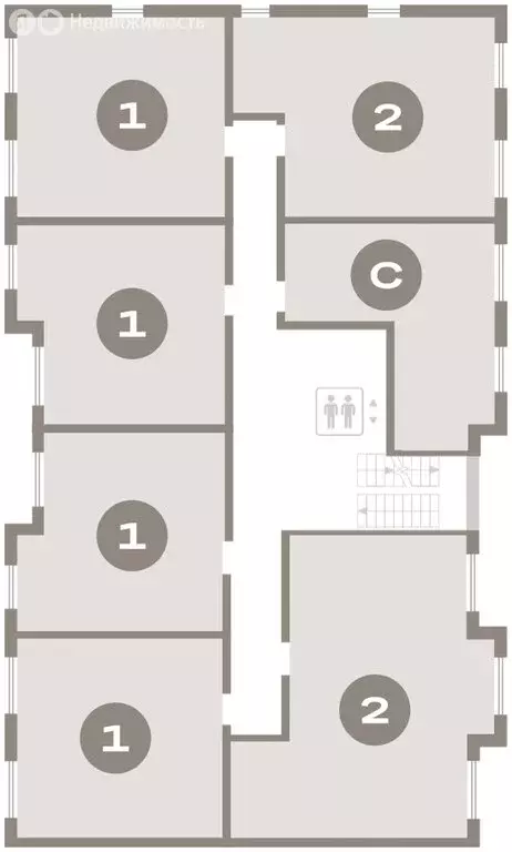 2-комнатная квартира: городской посёлок Новоселье, ЖК Брусника (64.13 ... - Фото 2