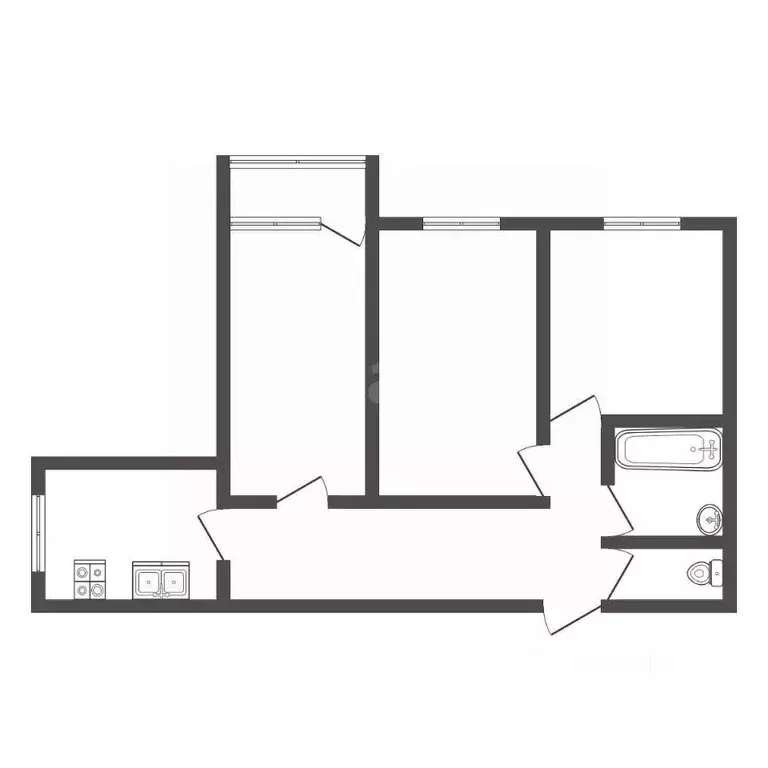3-к кв. Владимирская область, Ковров ул. Островского, 75 (59.8 м) - Фото 2