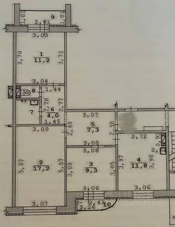 3-к кв. Свердловская область, Екатеринбург ул. Патриотов, 6к1 (64.4 м) - Фото 2