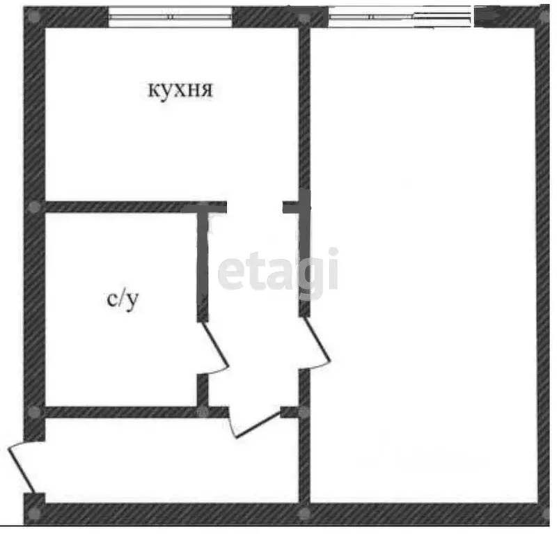 1-к кв. Костромская область, Кострома ул. Димитрова, 2 (30.4 м) - Фото 1