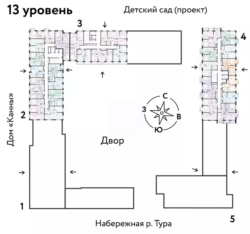3-к кв. Тюменская область, Тюмень Европейский Берег 2.0 жилой комплекс ... - Фото 1
