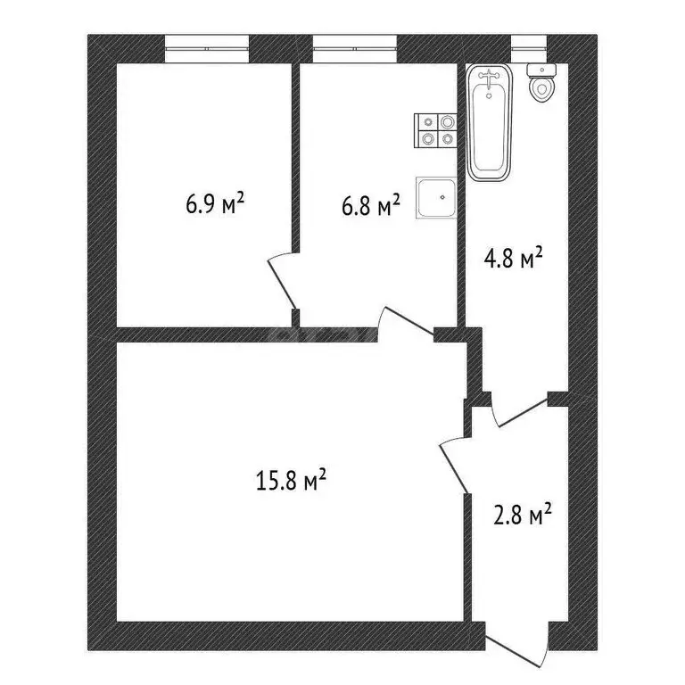 2-комнатная квартира: Белоусово, Текстильная улица, 5 (37.1 м) - Фото 0