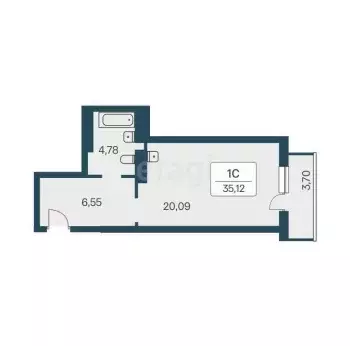 Продаётся квартира-студия, 36.1 м - Фото 0