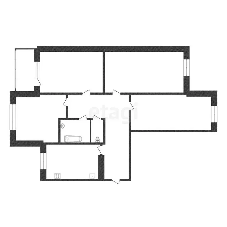 4-комнатная квартира: Белгород, улица Князя Трубецкого, 47 (110.9 м) - Фото 1
