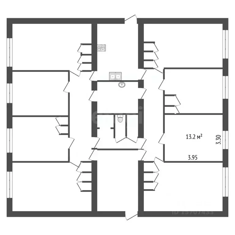 Комната Санкт-Петербург ул. Беринга, 32К3 (13.2 м) - Фото 2