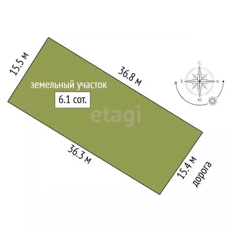 Участок в Крым, Феодосия муниципальный округ, с. Южное ул. Ветан (6.06 ... - Фото 2