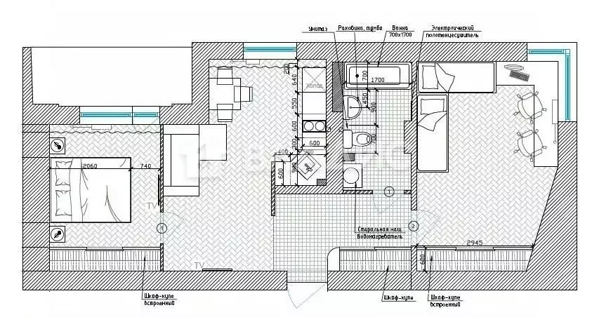 3-к кв. Новосибирская область, Новосибирск Тульская ул., 80 (67.1 м) - Фото 1