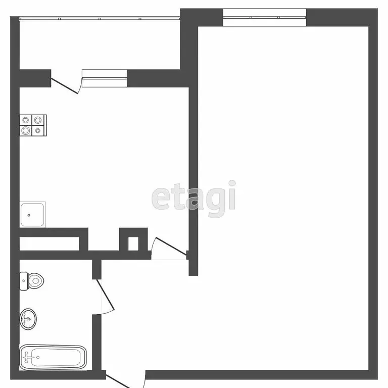1-комнатная квартира: Тверь, Оснабрюкская улица, 25к1 (42.3 м) - Фото 0