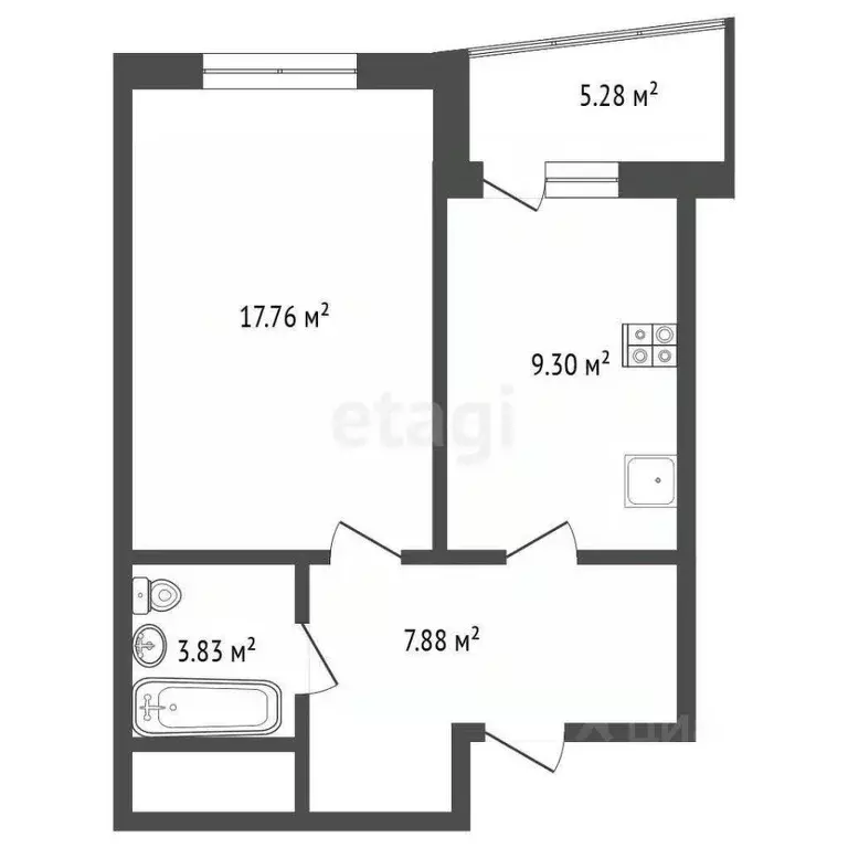 1-к кв. Московская область, Подольск бул. Бородинский, 5 (38.0 м) - Фото 1