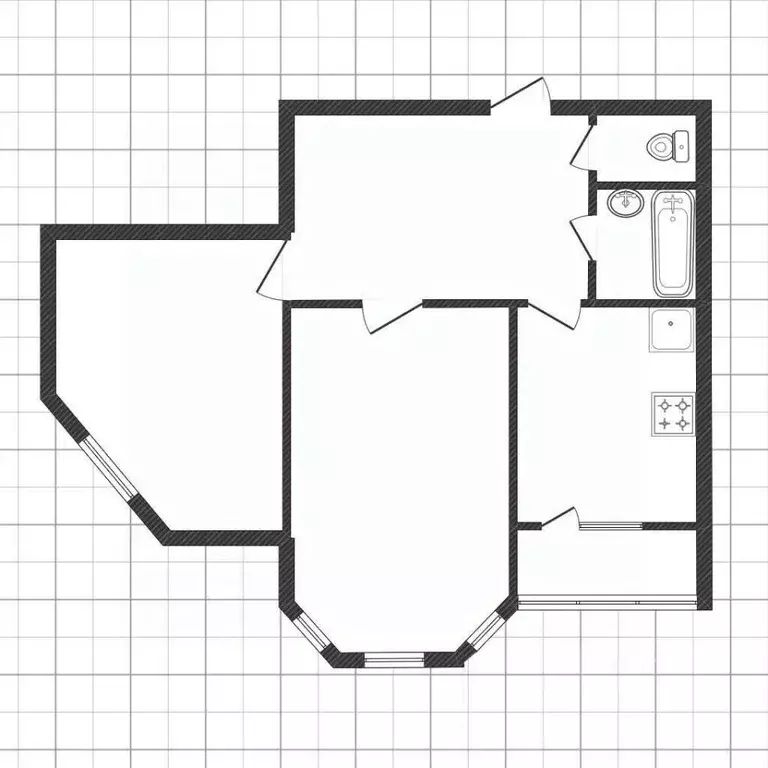 2-к кв. Белгородская область, Белгород ул. Есенина, 20в (76.1 м) - Фото 2