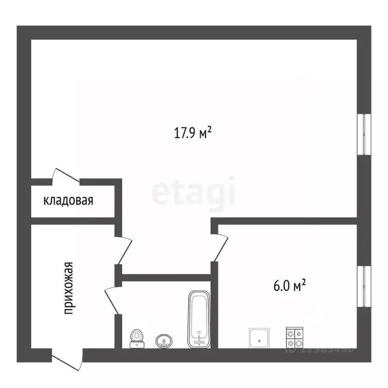 1-к кв. Воронежская область, Воронеж просп. Труда, 88 (30.2 м) - Фото 2