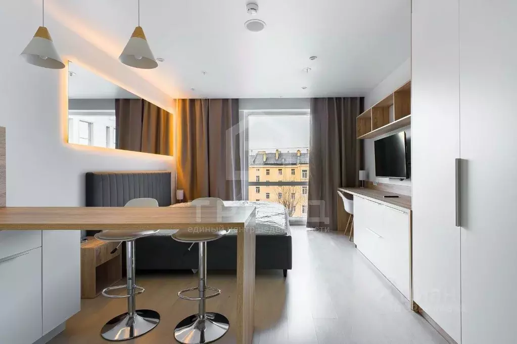 Студия Санкт-Петербург Социалистическая ул., 21 (26.5 м) - Фото 1