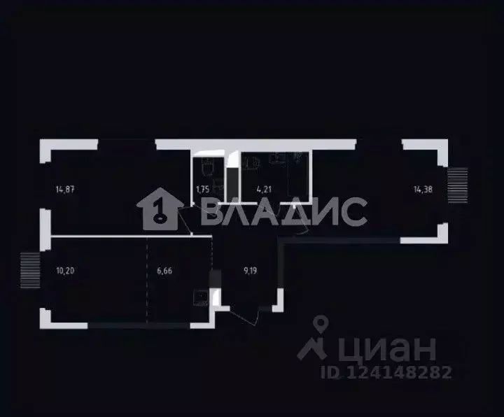 3-к кв. Московская область, Мытищи пер. 1-й Стрелковый, 1 (61.26 м) - Фото 2