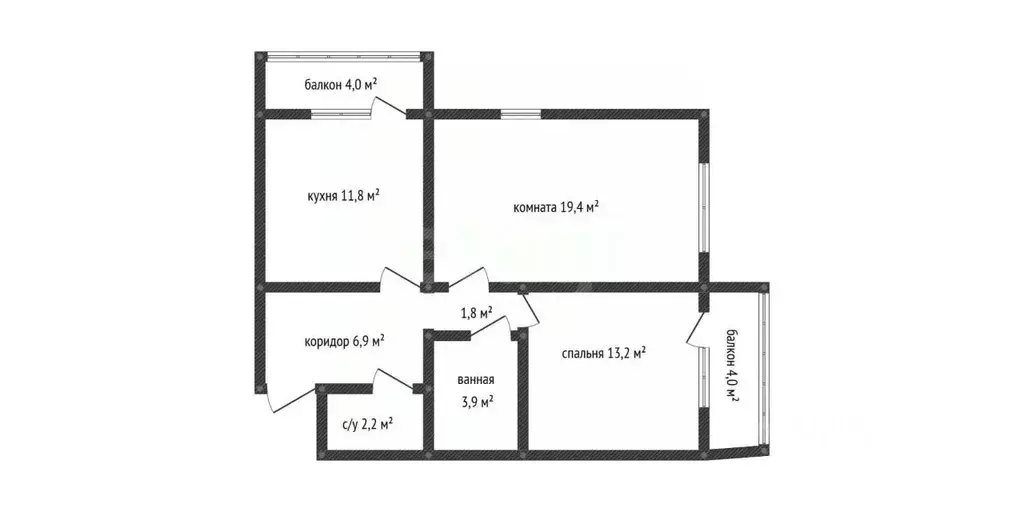 2-к кв. Краснодарский край, Краснодар ул. Им. Героя Яцкова И.В., 20 ... - Фото 2