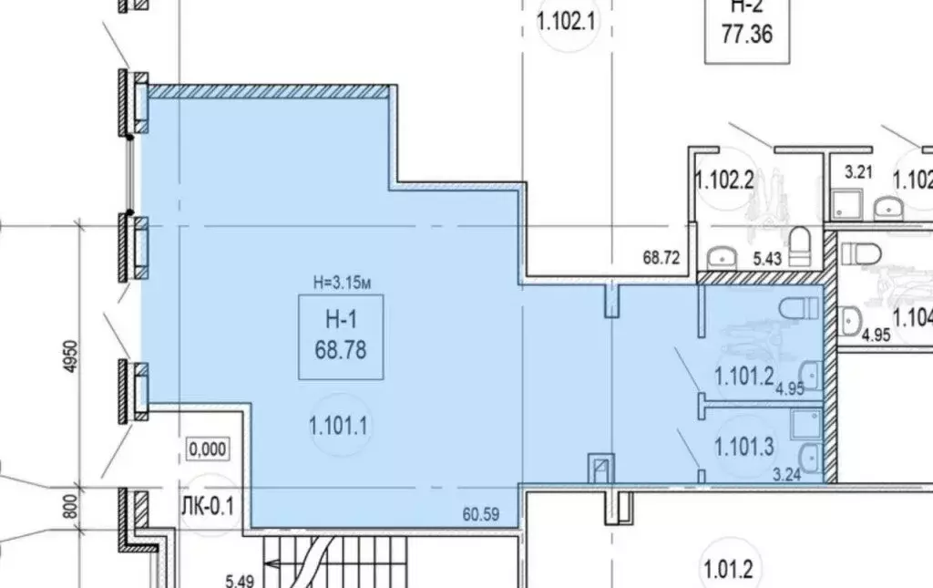 Помещение свободного назначения (80 м) - Фото 2