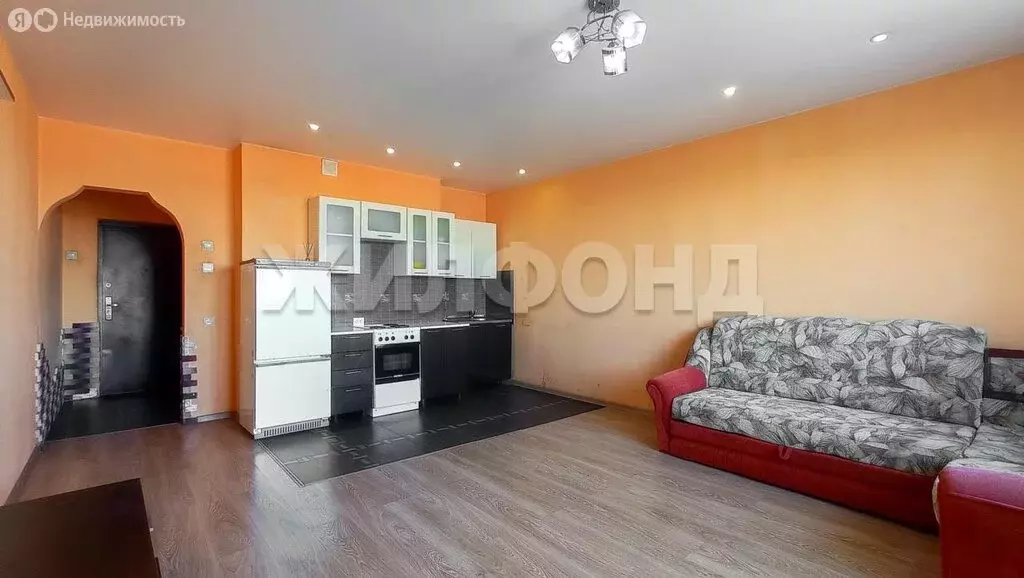 Квартира-студия: Новосибирск, улица В. Высоцкого, 40/2 (32.5 м) - Фото 2