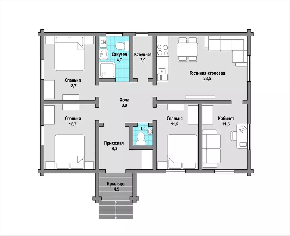 Коттедж в Владимирская область, Александровский муниципальный округ, ... - Фото 2