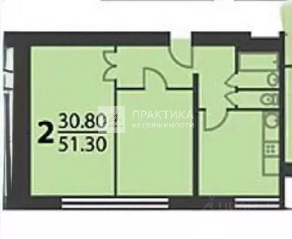 2-к кв. Москва Бакунинская ул., 62-68С1 (50.6 м) - Фото 2