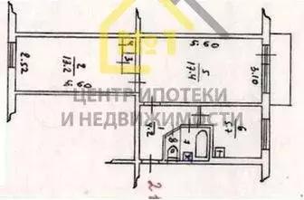 2-к. квартира, 43,9 м, 5/5 эт. - Фото 0
