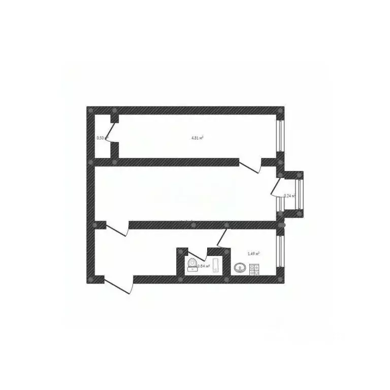 2-к кв. Иркутская область, Ангарск 102-й кв-л, 2 (44.9 м) - Фото 2