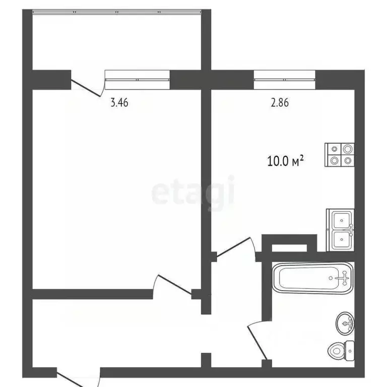 1-к кв. Мордовия, Саранск ул. Тани Бибиной, 3/1 (33.7 м) - Фото 1