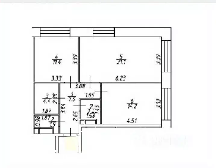 2-к кв. Москва ул. Корабельная, 3А (63.0 м) - Фото 2