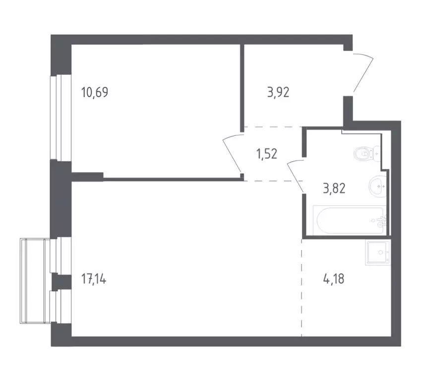 1-комнатная квартира: село Лайково, микрорайон Город-Событие, ЖК ... - Фото 1
