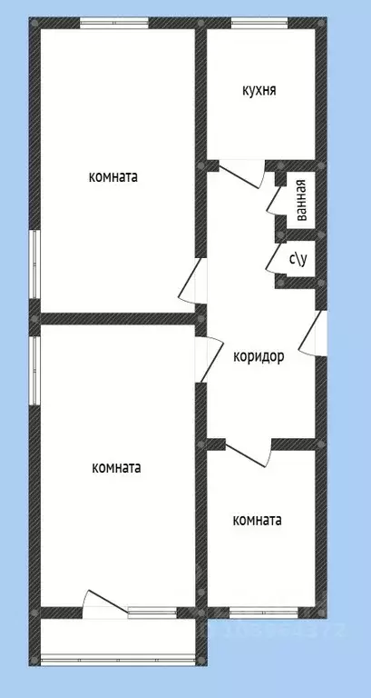 3-к кв. Белгородская область, Белгород ул. 5 Августа, 12 (61.5 м) - Фото 2
