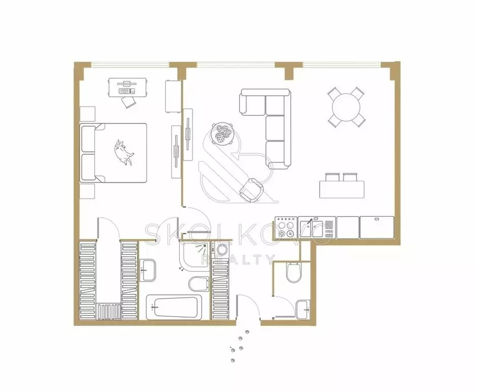 2-комнатная квартира: Москва, Ленинградский проспект, 37/3 (68 м) - Фото 1
