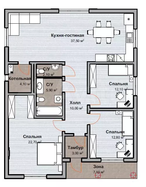 Дом 105 м на участке 7,5 сот. - Фото 0