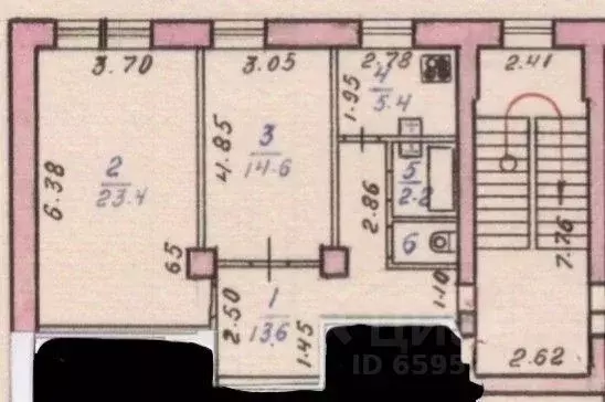 2-к кв. Челябинская область, Челябинск просп. Ленина, 74 (60.5 м) - Фото 2
