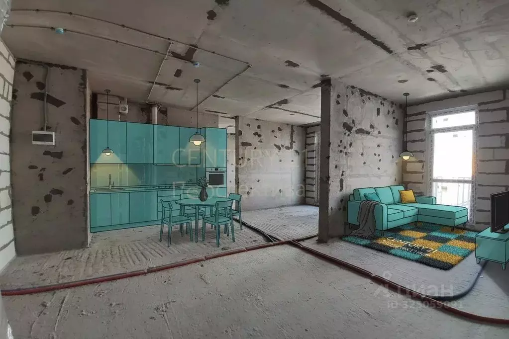 2-к кв. Московская область, Люберцы Шоссейная ул., 42 (53.3 м) - Фото 2