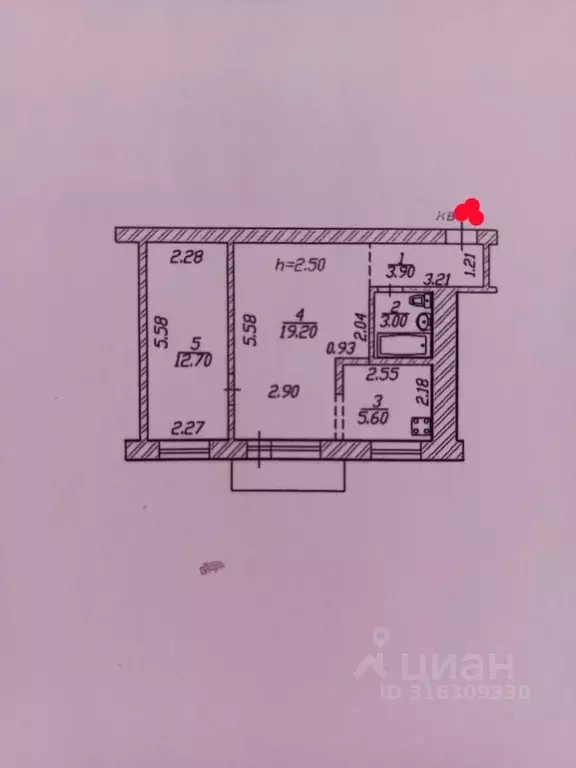 2-к кв. Чувашия, Чебоксары просп. Ленина, 56 (46.9 м) - Фото 0