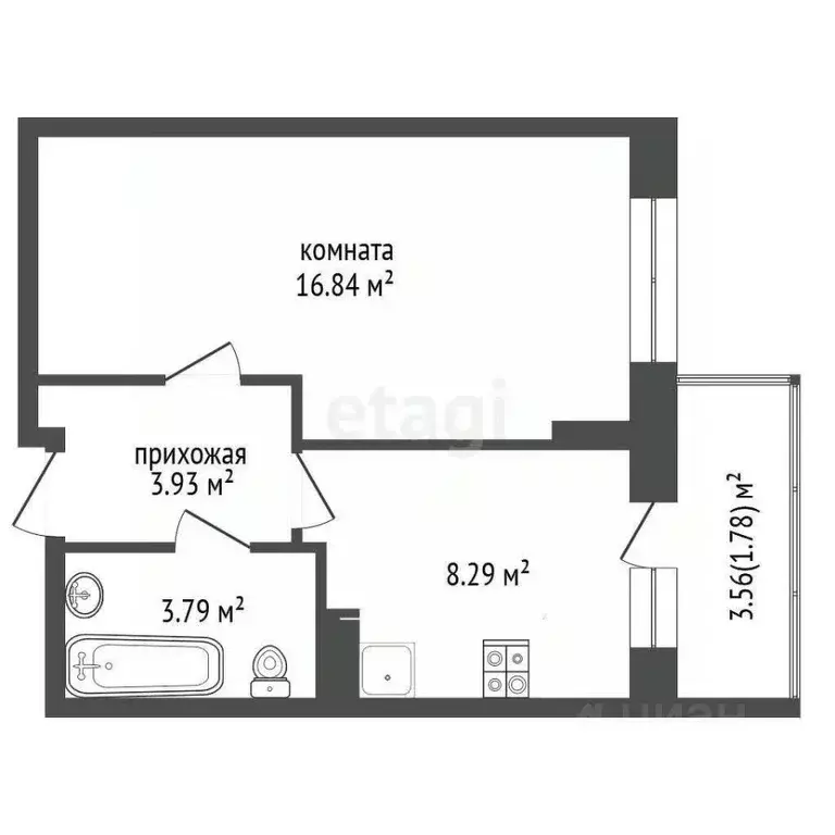 Студия Московская область, Мытищи бул. Тенистый, 21 (33.6 м) - Фото 2