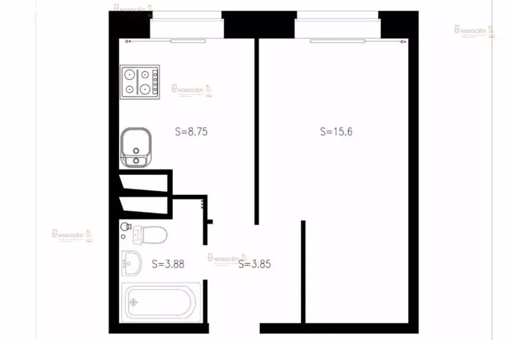 1-комнатная квартира: Екатеринбург, жилой район Уктус, микрорайон ... - Фото 0