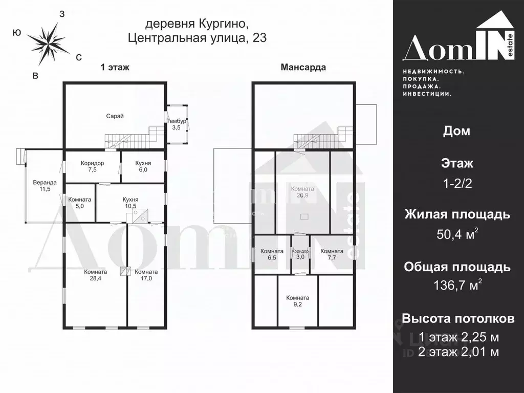 Дом в Ленинградская область, Гатчинский муниципальный округ, д. ... - Фото 1