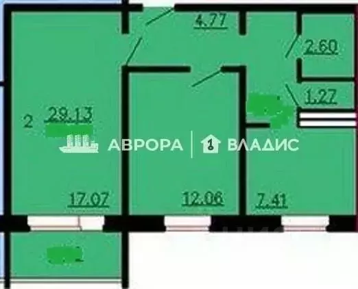 2-к кв. Челябинская область, Магнитогорск ул. 50-летия Магнитки, 32 ... - Фото 1