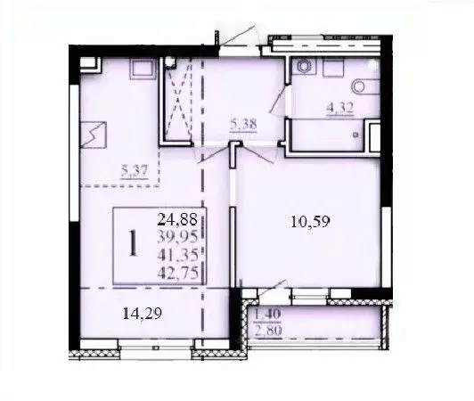 1-к кв. Башкортостан, Уфа Затон-Восточный жилрайон, Паруса жилой ... - Фото 0