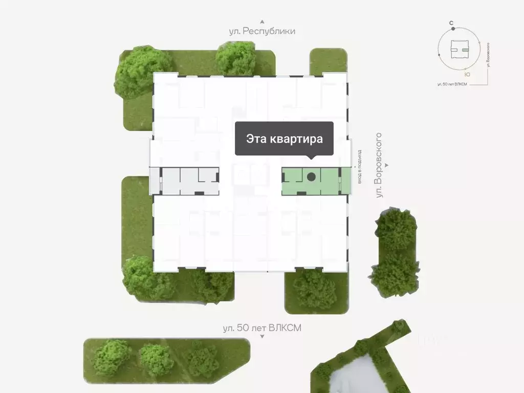 1-к кв. Тюменская область, Тюмень ул. Республики, 204к19 (25.35 м) - Фото 2