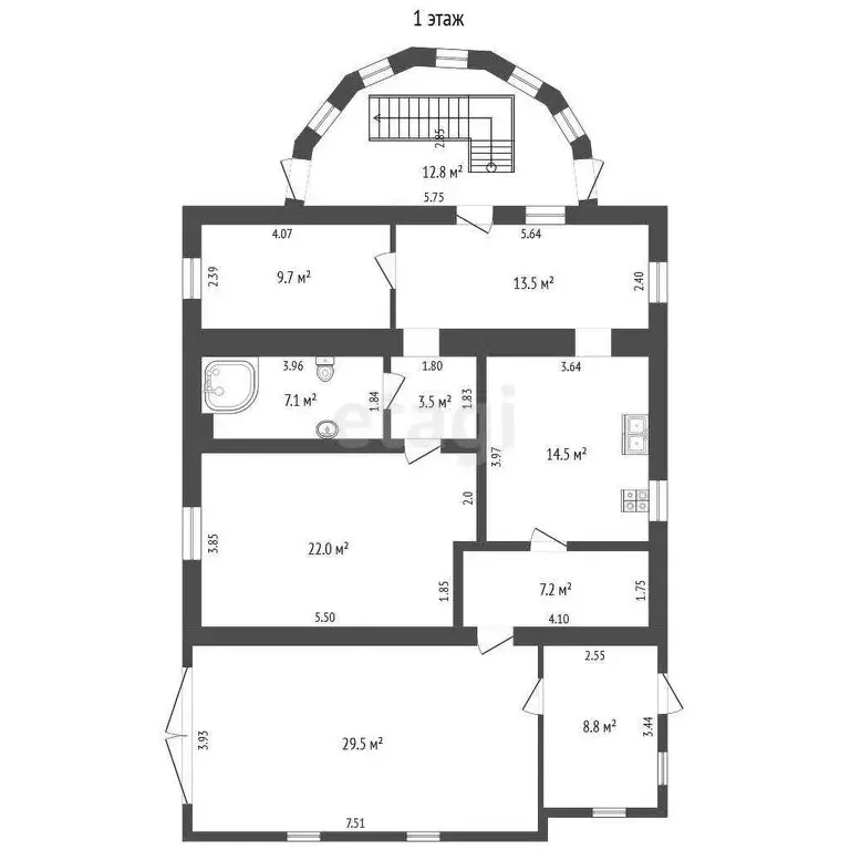 Дом в Малоярославец, улица Чистовича (268.9 м) - Фото 0